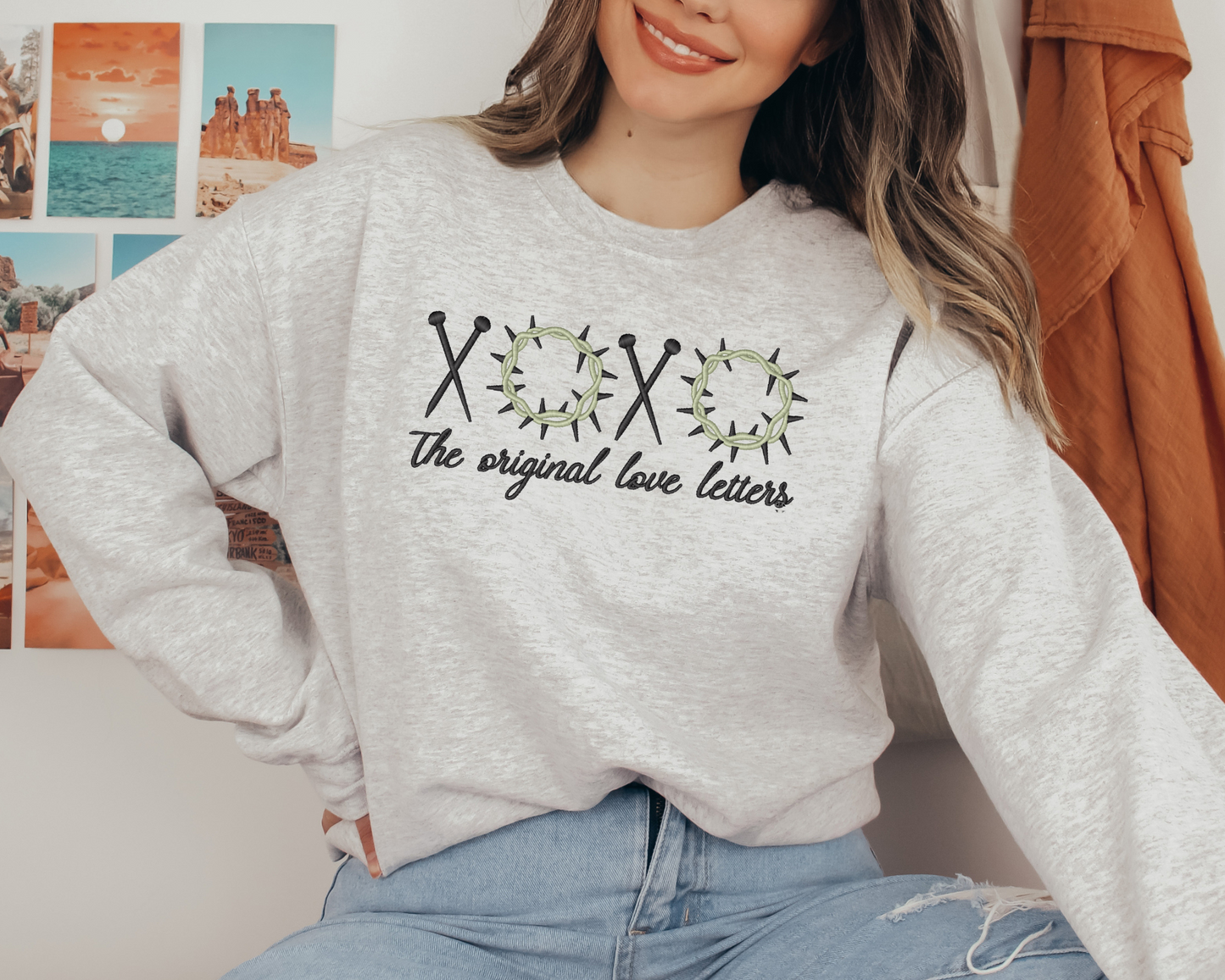 The Original Love Letter" – Embroidered Christian Sweatshirt