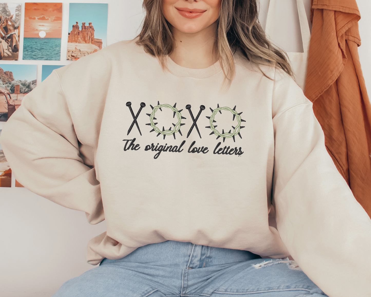 The Original Love Letter" – Embroidered Christian Sweatshirt