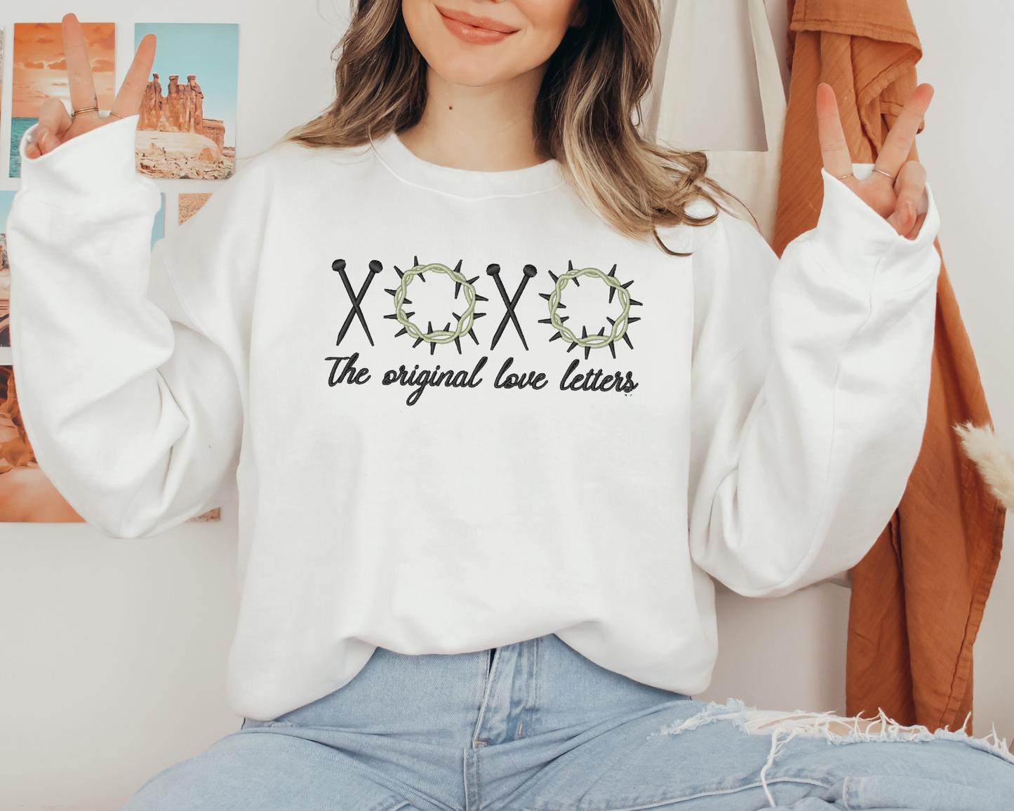 The Original Love Letter" – Embroidered Christian Sweatshirt