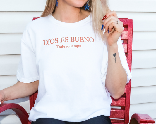 Dios es bueno Embroidered Shirt