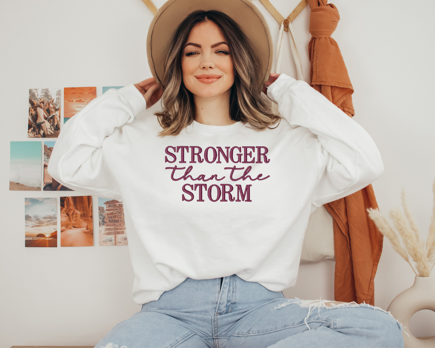 Stronger than the storm sweatshirt