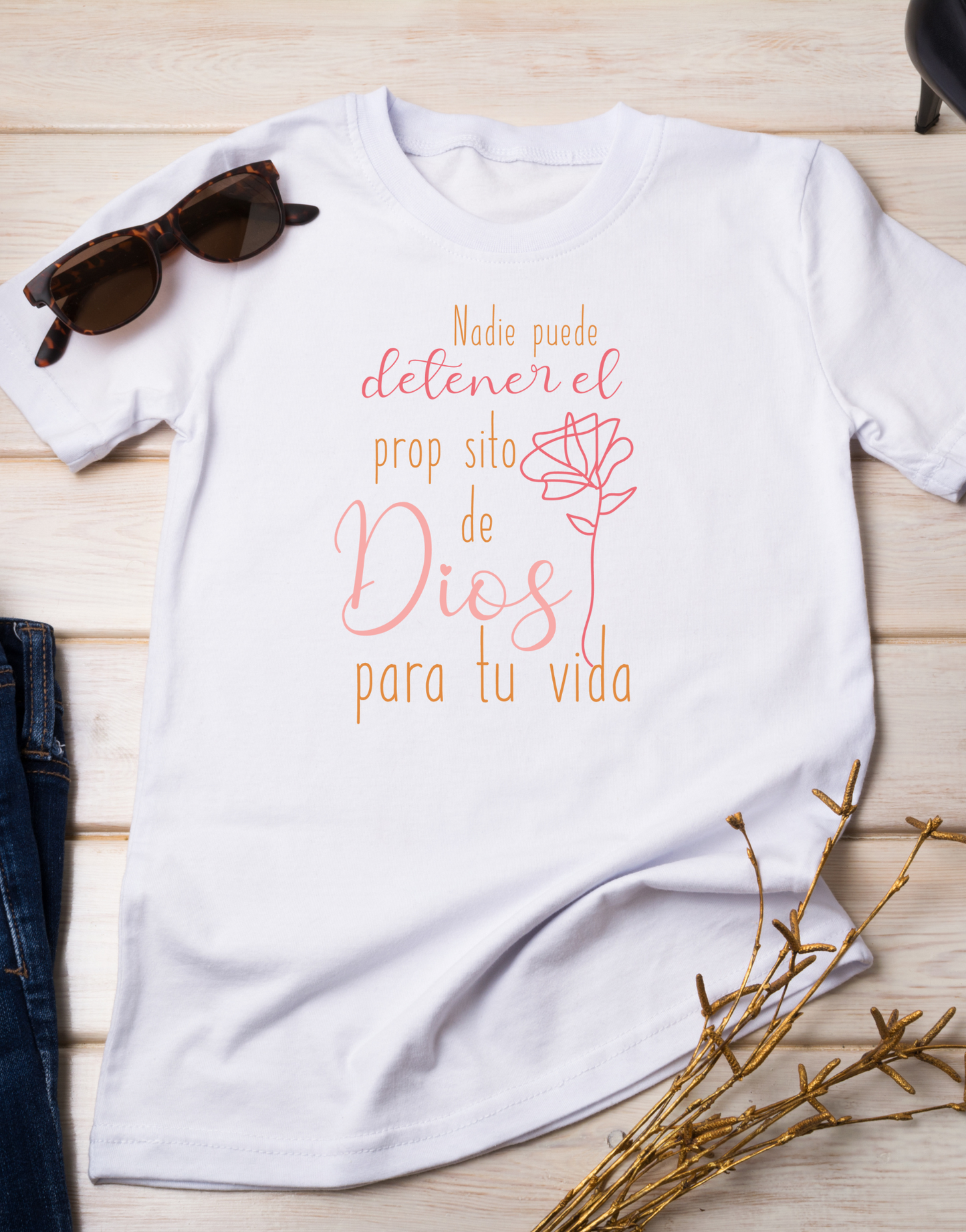 Nadie puede detener el proposito de Dios en tu vida tee