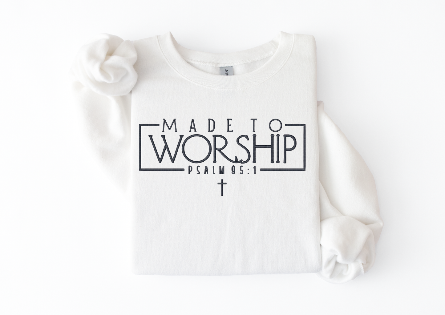 MADE TO WORSHIP ✝️ | Unisex Christian Sweatshirt